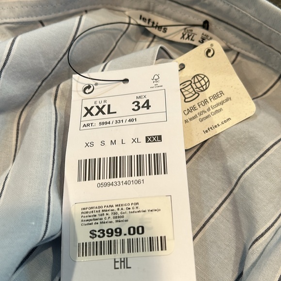 NWT Classic a line shirt style dress by LEFTIES Size XXL - Picture 12 of 12